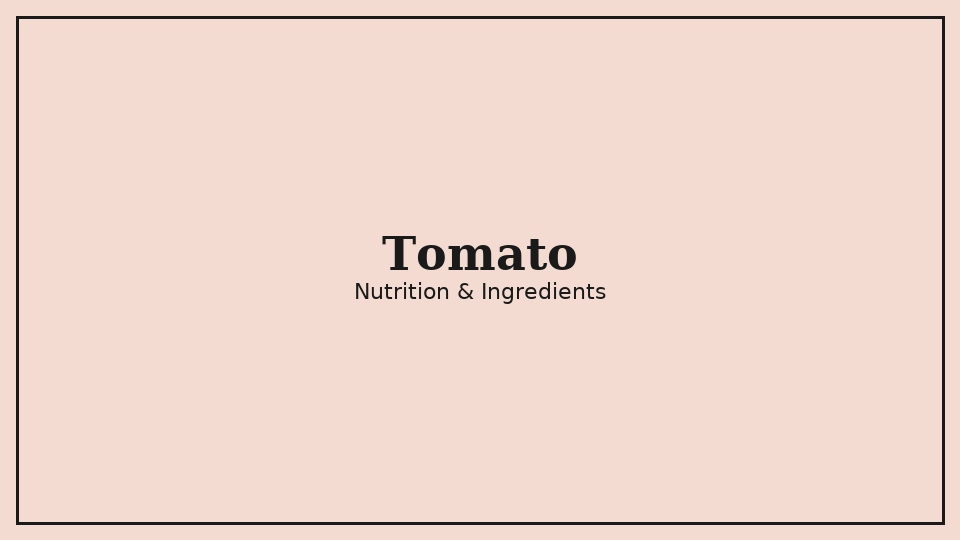 tomato nutrition placeholder